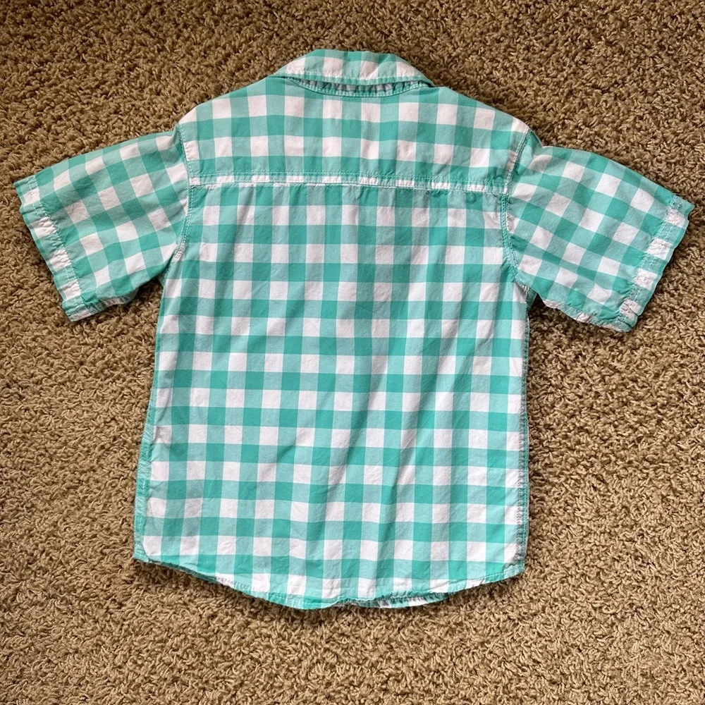 Carter’s Boys Short Sleeve Button Down Shirt - Picture 2 of 6